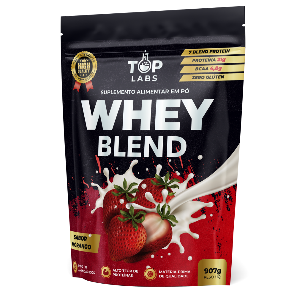 WHEY BLEND Morango 907 Gr CL Distribuidor